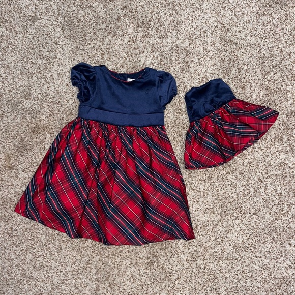 MAX STIDIO KIDS DRESS SET | 3T | MATCHING DOLL DRESS | BACK BOW DETAIL - Picture 3 of 7